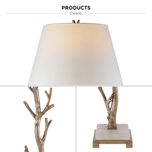 Tikanna Khuyến Mãi Hot-bán <span class=keywords><strong>1</strong></span> Ánh Sáng Đầu Giường Chi Nhánh Cây Bằng Đồng Alabaster Cơ Sở Duy Nhất Đèn Bàn - Product Image 4