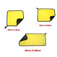 Prix d'usine 40cm x 60cm Serviette en microfibre Serviettes de nettoyage pour lavage de voiture Prix bon marché Serviette en microfibre