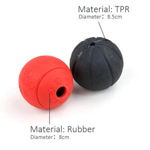Temelleri köpek oyuncaklar Fetch topları son derece dayanıklı doğal kauçuk oyuncak <span class=keywords><strong>3</strong></span> inç topları interaktif Fetch kauçuk toplar - Product Image 2