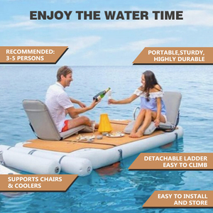 Kích thước tùy chỉnh nước <span class=keywords><strong>Dock</strong></span> nền tảng <span class=keywords><strong>Inflatable</strong></span> nổi cho giải trí Yoga gia đình kỳ nghỉ - Product Image 3