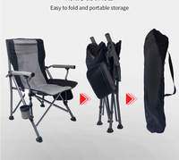 Chaise de camp pliante en acier Oxford léger mobilier d'extérieur décontracté moderne pour la pêche et les pique-niques chaise de plage portable
