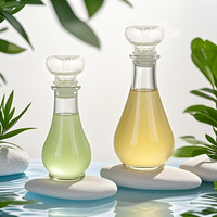 Bouteille décanteuse en verre transparent de luxe Ru Star avec bouchon en verre 250ml/500ml/1000ml – Récipient hermétique de qualité alimentaire pour spiritueux et vin