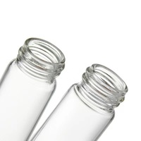 Bouteilles de bonbons en verre à haute teneur en borosilicate bouchon à vis en aluminium 10ml pour les capsules de nid d'oiseau de thé de fleurs médicinales séparées Cordyceps