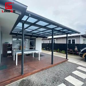 Auvent de terrasse en aluminium élégant auvent d'ombrage personnalisable balcon résistant à la chaleur étanche - Product Image 2