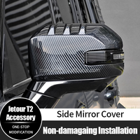 Accessoires de voiture, coques de rétroviseurs décoratives en ABS, coques de rétroviseurs latéraux en fibre de carbone pour Jetour T2 Traveler