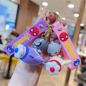 Portachiavi a Forma di Aeroplano Cartoon, Regalo per Ragazzi, Accessorio Anti-smarrimento per Chiavi Auto con Cinturino da Polso, Portachiavi 3D - Product Image 2