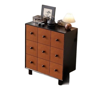 ตู้ลิ้นชักไม้เนื้อแข็งเก้าลิ้นชัก ตู้เก็บของห้องนั่งเล่นทำจากไม้บ็อกซ์วูด - Product Image 5