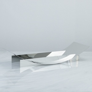 <span class=keywords><strong>Plateau</strong></span> en métal moderne et simple à <span class=keywords><strong>double</strong></span> bord incurvé pour la décoration et le rangement de <span class=keywords><strong>bureau</strong></span>, usage domestique et professionnel - Product Image 6