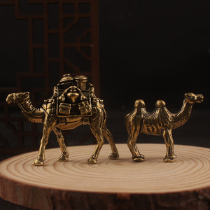 Figura de Camello Viajero del Desierto, Adorno de Mesa de Latón, Decoración para el Hogar con Forma de Animal - Product Image 2