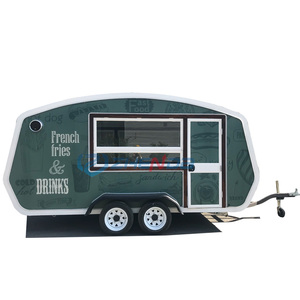 Zhenda Brand Customized Red Motor Mobile Food Booth Shopping Mall Stall Pizza Hot Dog Food Trolley - Product Image 1