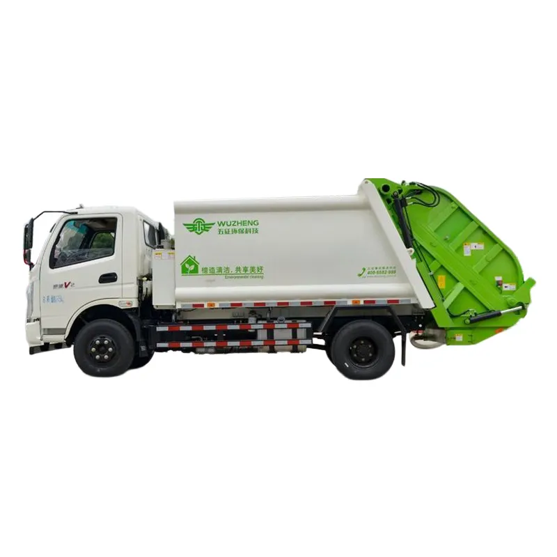 Çöp kamyonu elektrikli çöp toplama kamyon konteyneri vinç 1.5 Ton kapasiteli çöp taşıma aracı