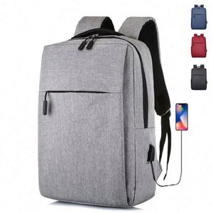 High Quality Fashion Men's Business <b>Computer</b> <b>Bag</b> College Student Laptop Backpack with USB Charger Port - Product Image 1