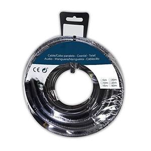 Cavo tubolare 2 x 1,50 mm, 10 m, colore nero; ideale per connessioni elettriche e distribuzione di energia. - Product Image 1