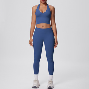 Ropa Deportiva Personalizada, Conjunto de 5 Piezas para Yoga, Chaqueta sin Mangas, Transpirable, Ligero, Tallas Grandes, Venta al Por Mayor - Product Image 5