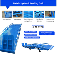 Rampe de quai hydraulique mobile 6T/8T/10T/15T, hauteur réglable de 1 à 1,8 m, plateforme de chargement et de déchargement de conteneurs pour chariots élévateurs
