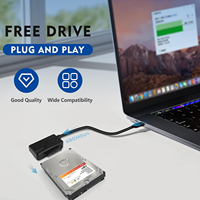 Câble adaptateur convertisseur USB 2.0 vers Mini SATA II 7 + 6 13 broches pour lecteur de CD DVD ROM Slim Line de portable, prix d'usine