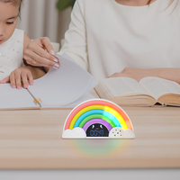 Minuterie visuelle arc-en-ciel interactive et lampe de nuit pour enfants Machine à sons relaxants Minuterie de salle de classe pour enseignants et enfants