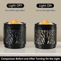 Vente en gros de chauffe-cire électriques en céramique 2 en 1 pour chauffe-cire à bougie chauffe-plat pour cire fondue parfumée