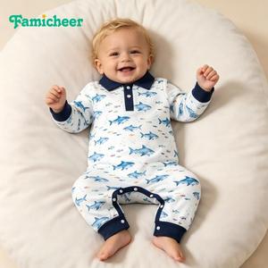 Combinaison bébé en coton respirant, à porter tous les jours, combinaison d'été pour bébé garçon, combinaison à manches longues, combinaison pour bébé garçon - Product Image 4