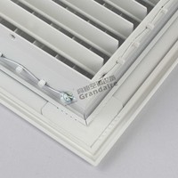 Grille d'aération carrée moderne en aluminium double