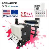 Impresora DTF Industrial Erasmart de Doble Cabezal XP600 I3200 de 24 Pulgadas con Máquina Agitadora de Polvo para Impresión de Ropa Rollo a Rollo