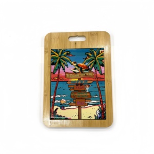 Bahamas Smart Shark Cutting Board Cute Ceramic Dining <b>Table</b> Mat with Handle Gift Idea for Kitchen & Home Kitchen - Product Image 2