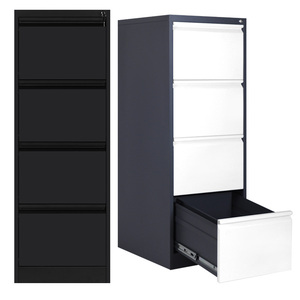 4 Drawer Document Steel Cabinet Vertical File Cabinet Office Drawer Folder Metal Cabinet Storage For A4 F4 File Storage