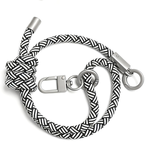 สายคล้องโทรศัพท์หลากสีสัน ทำจากโพลีเอสเตอร์แบบทอ สายหนัง PU ปรับได้ สายคล้องข้อมือ สายคล้องโทรศัพท์มือถือ - Product Image 5