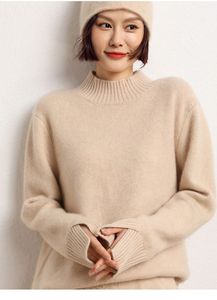 Suéter de lana Merino de Cachemira 100%, suéteres de punto personalizados para <span class=keywords><strong>mujer</strong></span>, suéter de <span class=keywords><strong>cuello</strong></span> <span class=keywords><strong>alto</strong></span> de Color <span class=keywords><strong>gris</strong></span> para <span class=keywords><strong>mujer</strong></span> - Product Image 3