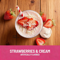 Poudres de préparation instantanée OEM originales, délicieuses saveurs fraise et crème, substitut de repas, milk-shake, poudre protéinée