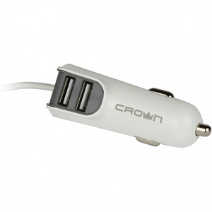 Chargeur de voiture double USB Crown 3.1A avec câble micro USB - Product Image 3