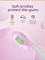 Brosse à dents électrique pour enfants personnalisée avec des poils doux en Dupont, alimentée par piles, nettoyage en douceur, design personnalisé