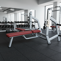 Banc de musculation commercial pour salle de sport, banc de musculation durable en métal plat pour exercices de développé couché