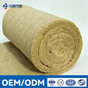 CE Certified High Density Rock Wool Insulation Roll Heat Resistant Fire Resistant Eco-Friendly for Boilers - Product Image 1