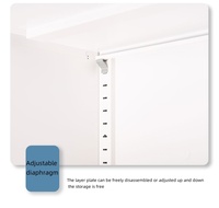 Casier métallique blanc à 2 portes, idéal pour le rangement des chaussures, le bureau, la maison, l'école, la salle de sport. Imperméable et durable.