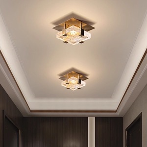 Lámpara de techo LED cuadrada de cristal empotrada para entrada, pasillo, iluminación del hogar - Product Image 3