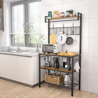 Support de four à micro-ondes à 4 niveaux, étagère de rangement pour ustensiles de cuisine, vente en gros