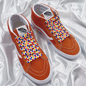 Plano impreso los cordones de los zapatos de diseñador divertido estampado de logotipo personalizado cordones de zapatos para <span class=keywords><strong>zapatillas</strong></span> de deporte - Product Image 1