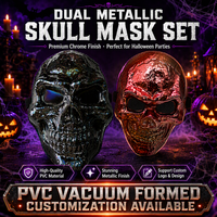 Masque intégral pour adulte de la série d'horreur d'Halloween - Masques de fête en plastique non toxique pour déguisement de graduation, cosplay, imperméables et respirants