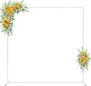 6.6FT X 6.6FT Metal Square <b>Arch</b> Balloon <b>Arch</b> Frame for <b>Wedding</b> Ceremony Birthday Party Photo Booth Background Decorations - Product Image 1