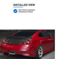 Tapa de Maletero de Fibra de Carbono Estilo Ducktail para Infiniti G37 2008-2013 G37 Coupé