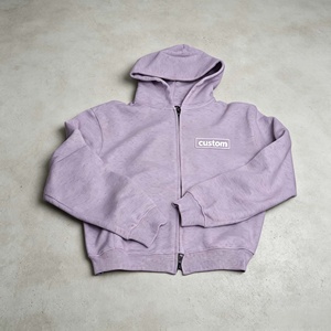 Hoodie Homme Coupe Courte et Ample, Qualité Supérieure, Épaules Tombantes, Broderie, Poches, Tissu Épais - Product Image 5