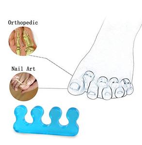 Bán buôn 4 cái Gel đàn hồi dụng cụ chỉnh hình lót FOOTCARE búa Toe separators chỉnh hình bunion Corrector nailtoe <span class=keywords><strong>separator</strong></span> - Product Image 4