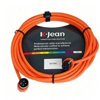 Câble de microphone XLR à angle droit de 90 degrés, câble audio XLR 3 broches mâle vers femelle KX014R pour enregistrement sonore en direct sur scène