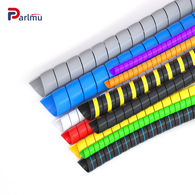 Flexible Spiral Cable Protector With Custom Color Support High Temperature Resistant Suitable for Various Industrial Uses