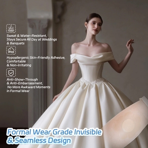 Cache-tétons de mariée 75 mm, jetables, en forme de fleur, invisibles et sans couture, pour robes dos nu - Product Image 5