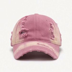 Casquettes de baseball vintage personnalisées avec logo, bords bruts et usés, pour femmes, vente en gros - Product Image 1