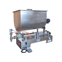 Machine de remplissage semi-automatique pneumatique de 300 ml pour sauces (curry, barbecue) et boissons, pour sacs et fûts