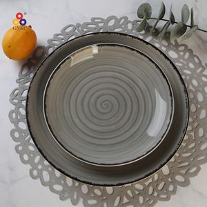 Sanhuan stampa digitale the sky grey stoviglie in ceramica stoviglie in porcellana <span class=keywords><strong>18</strong></span> pezzi <span class=keywords><strong>set</strong></span> da tavola <span class=keywords><strong>piatti</strong></span> e <span class=keywords><strong>piatti</strong></span> - Product Image 4