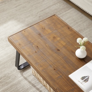 <span class=keywords><strong>Table</strong></span> basse en bois massif <span class=keywords><strong>de</strong></span> style moderne <span class=keywords><strong>de</strong></span> 1.2m avec pied incliné en <span class=keywords><strong>sapin</strong></span> simple au design convertible pour le salon et l'artisanat du dessin - Product Image 4